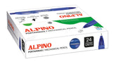 CAJA 24 PORTAMINAS 0,5 ALPINO DOT LAPIZ UNICOLOR AZUL | 24 UNIDADES | (ALPINO)
